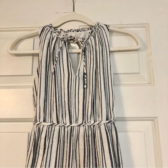 Ann Taylor Loft Nautical Blue and White Lined Dress Size XSP - Picture 3 of 11